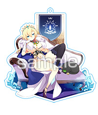 【50％OFFセール】アクリルキーホルダー10cm【アイリス】